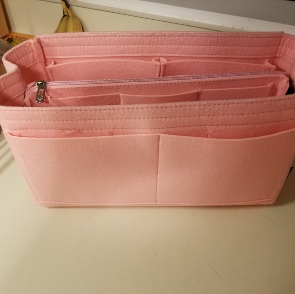 Coach Pink Leather Tote - Includes Purse Organizer - Picture 10 of 12